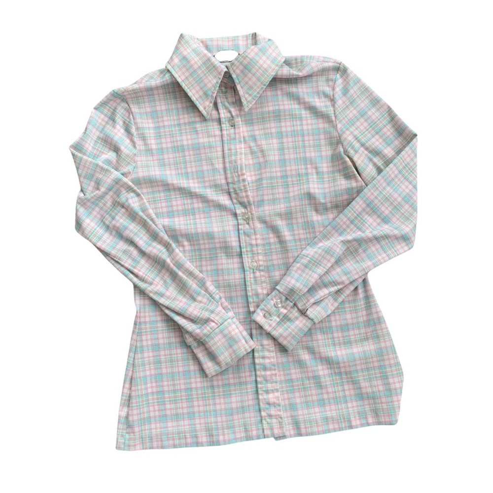 Vintage Jack Winter Novelty Plaid Blouse